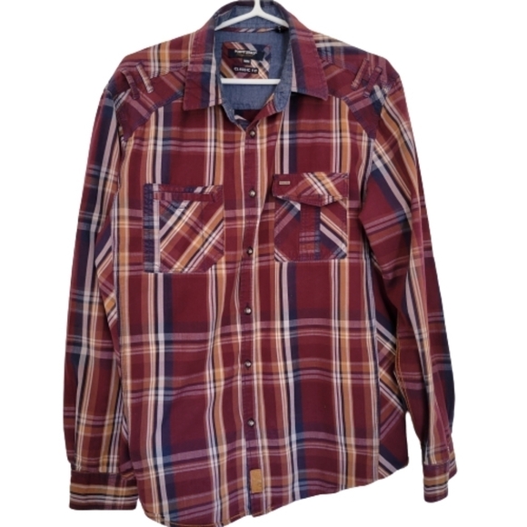 Point Zero orange label classicisme fit shirt sz M - Picture 1 of 6